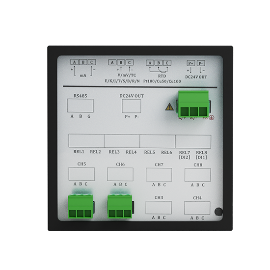 yth2206游艇会R1200 1-12路 液晶智能 打印有纸记录仪 电流/电压/温度/压力