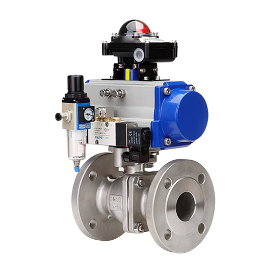 yth2206游艇会-气动法兰球阀 流体控制