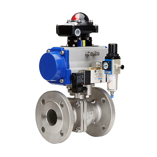 yth2206游艇会-气动法兰球阀 流体控制